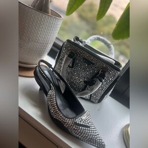 Prada mini purse and matching shoe